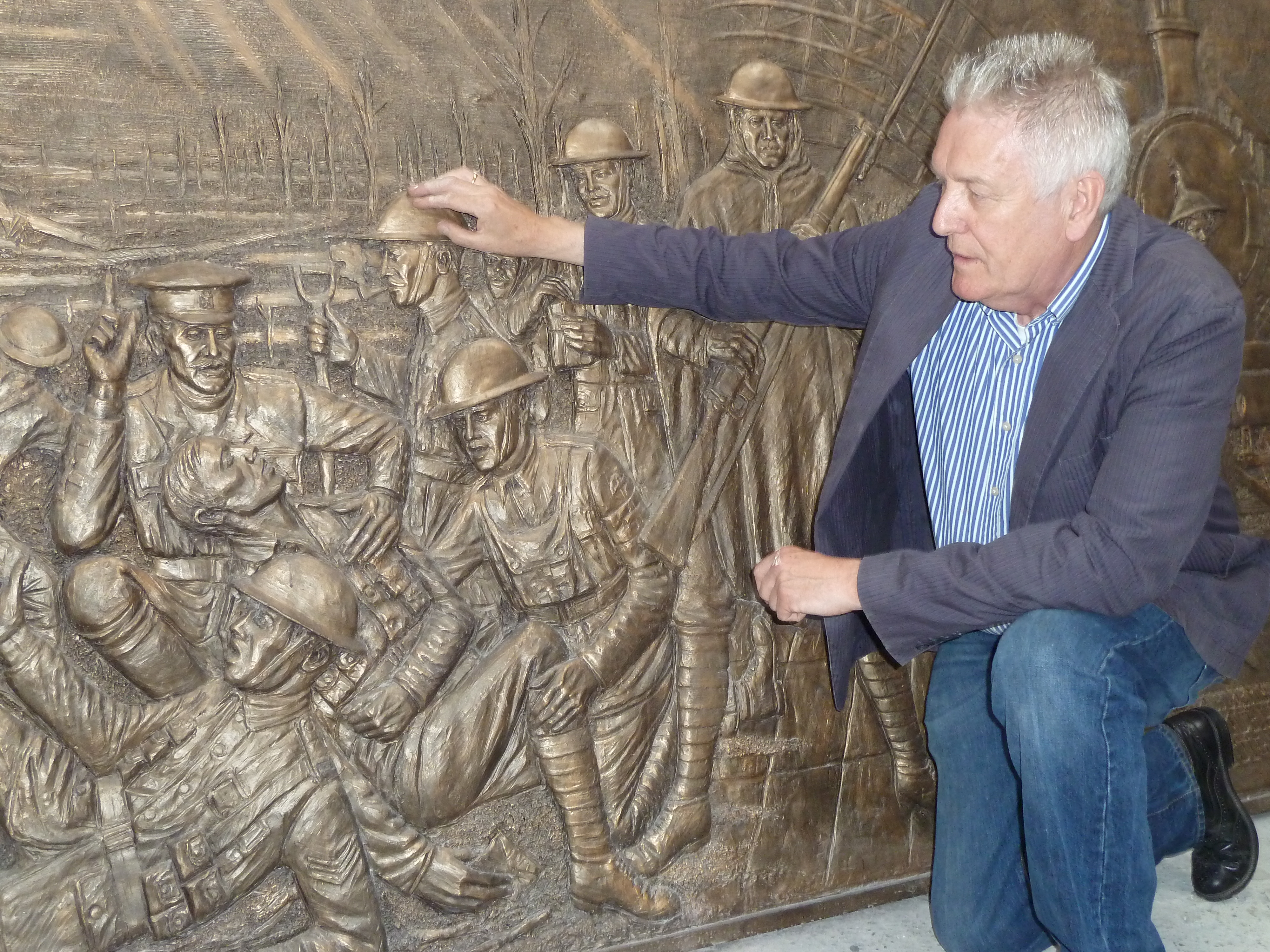 Tom Murphy's Liverpool Pals sculpture.