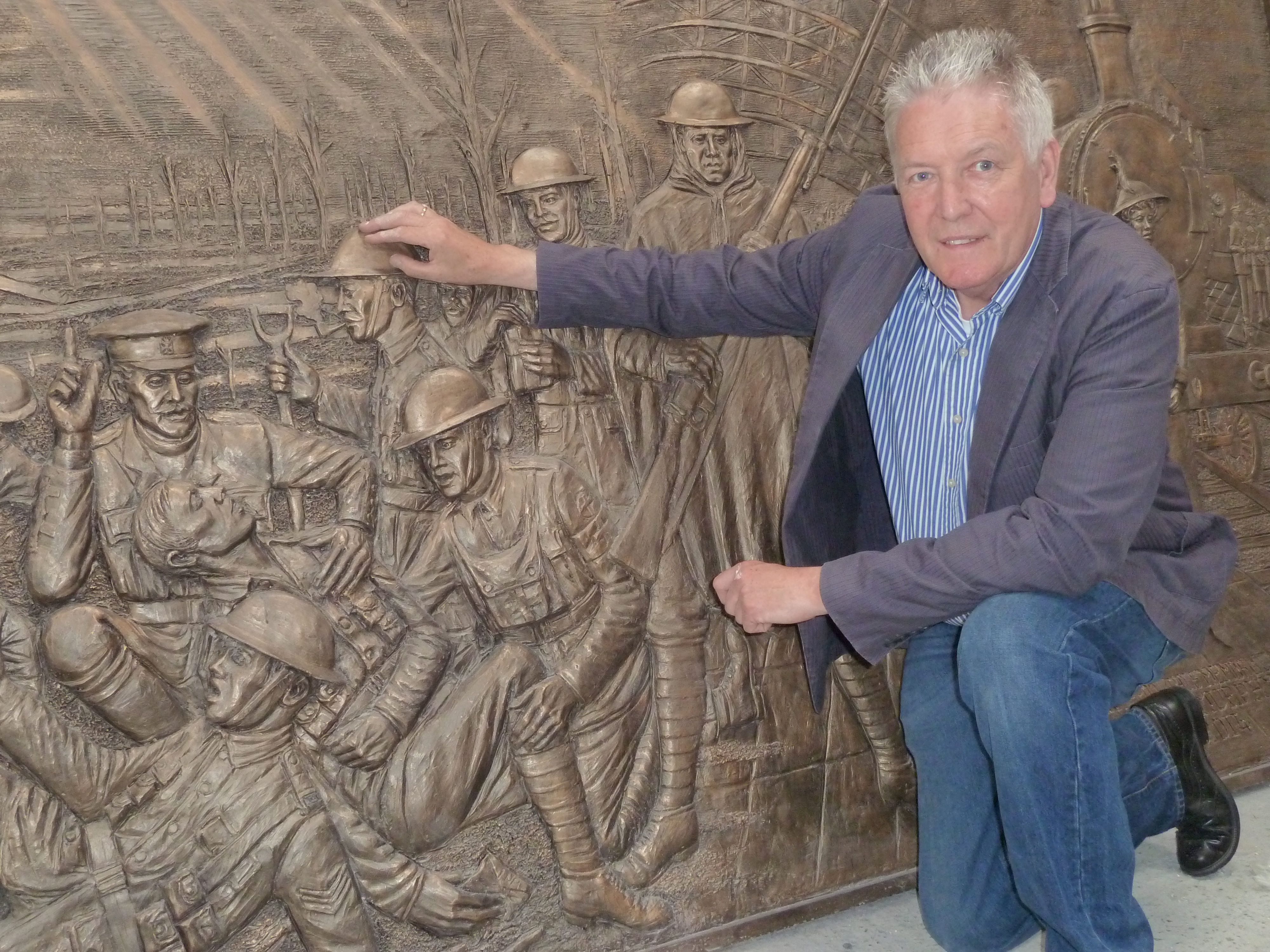 Tom Murphy's Liverpool Pals sculpture.