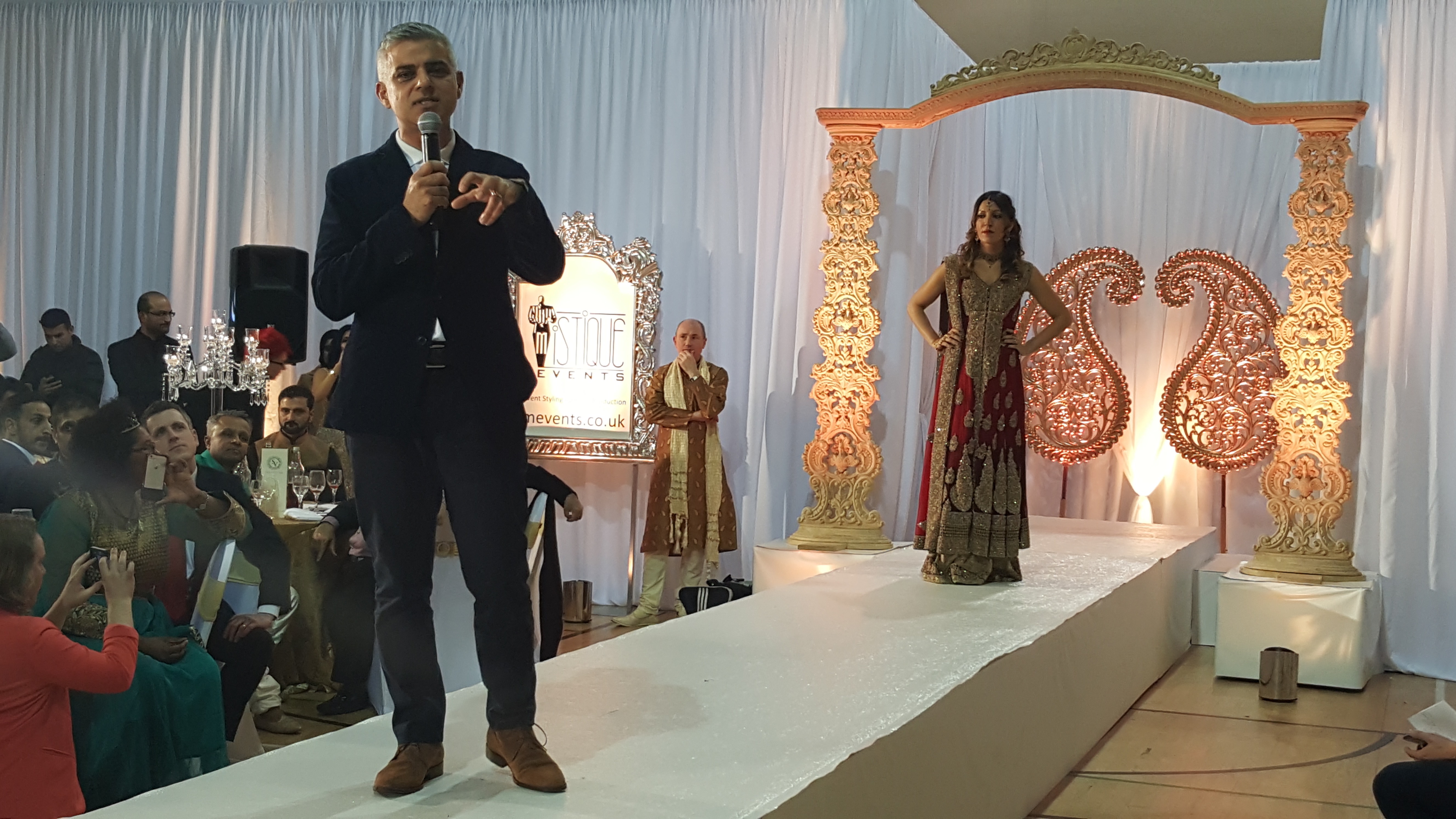 Sadiq and Rosena on the catwalk