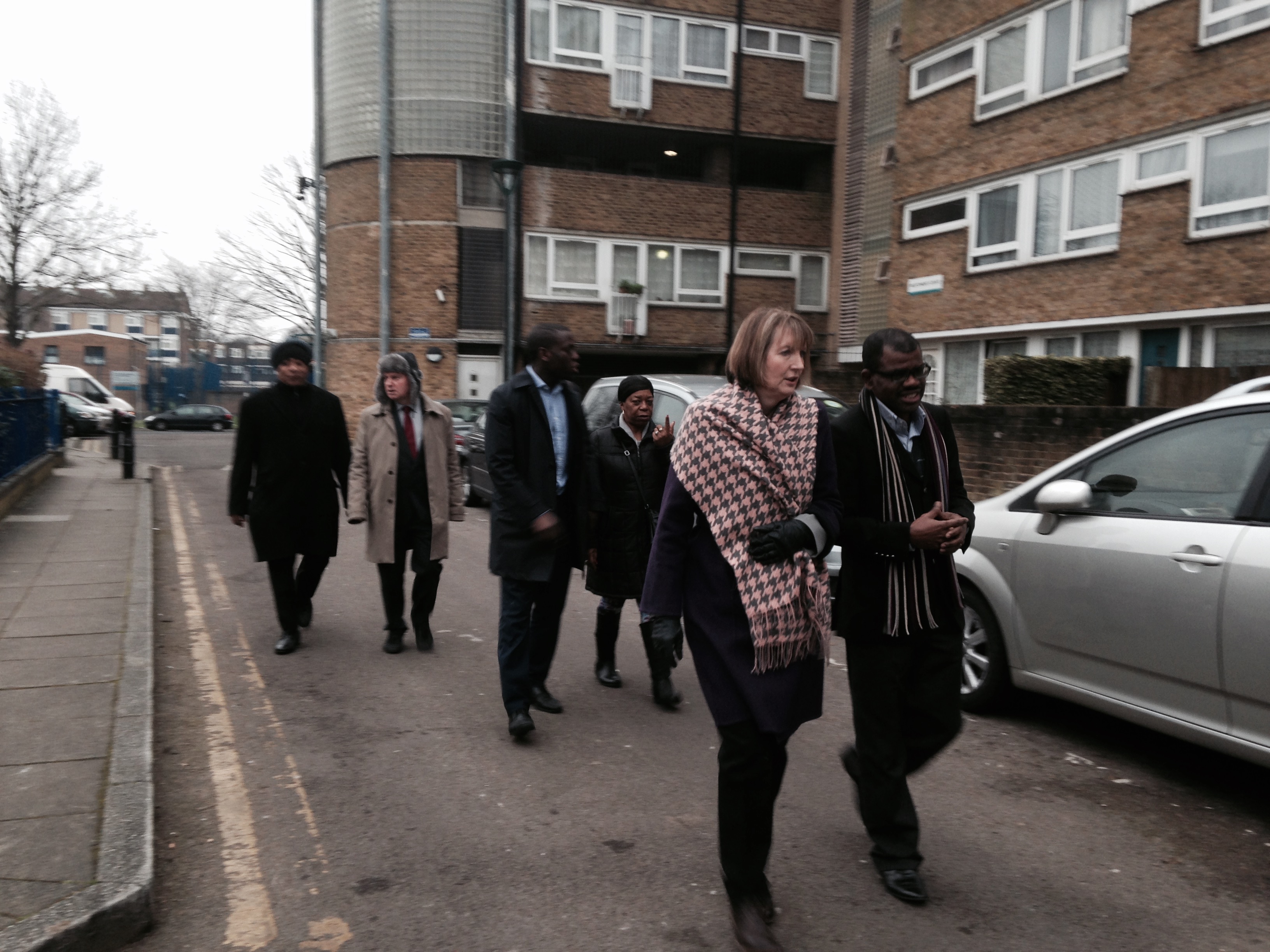Gloucester Grove Estate advice surgery and walkabout Harriet Harman