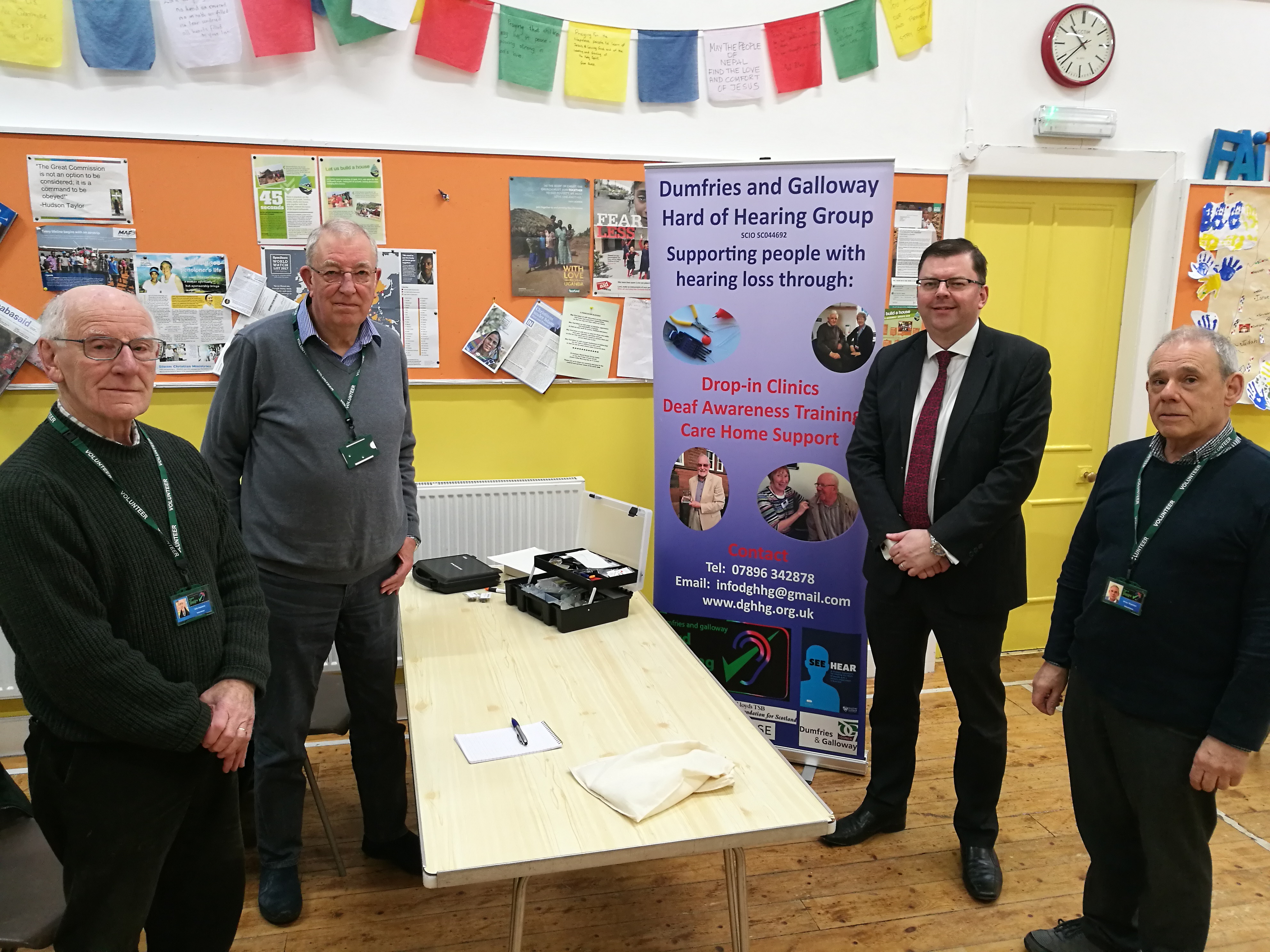 msp praises work of local hard of hearing support group colin jobs for hard of hearing people