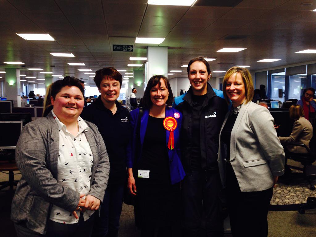 Women from British Gas with Jo and Harriet