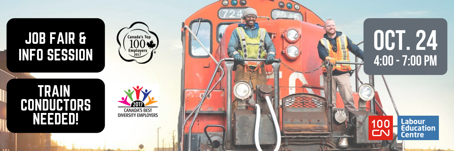 LEC Presents... CN Rail Job Fair & Information Session Labour