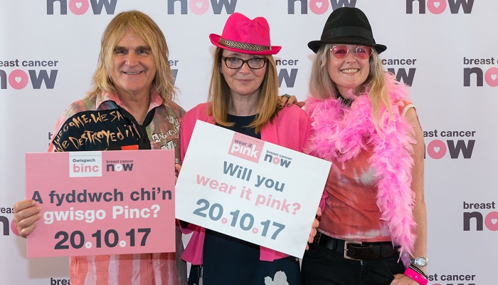 Kirsty and the Alarm wear it pink for breast cancer fundraiser