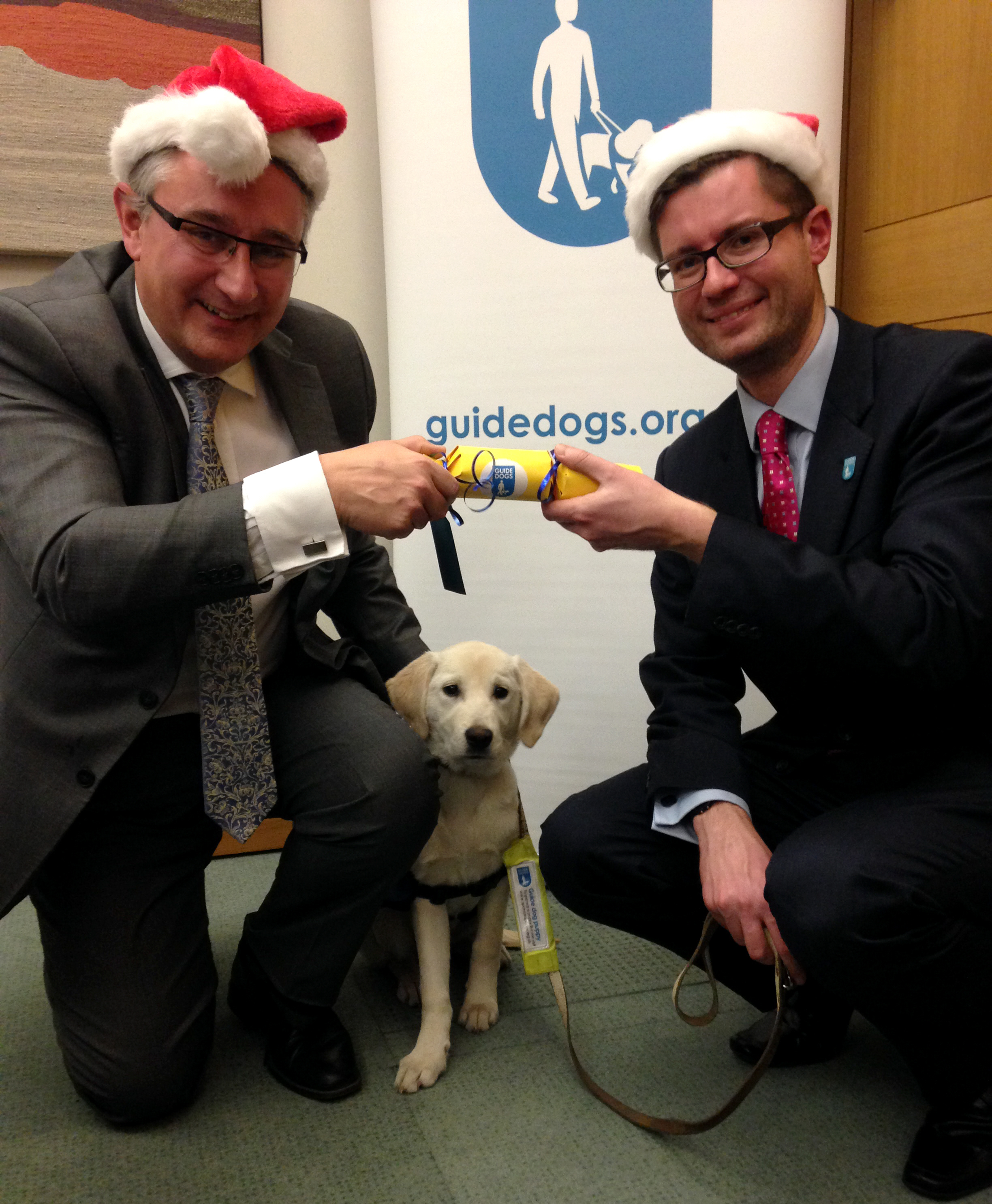 Guide Dogs wish Martin Horwood MP a Cracking Christmas