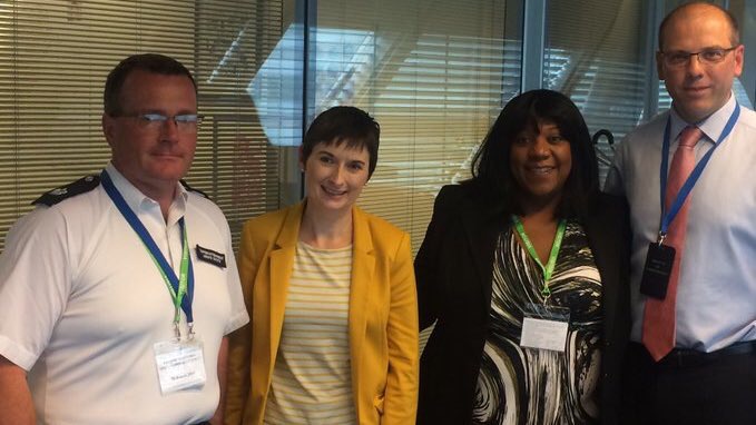 Pauline with Matt Twist, Louis Smith and Caroline Pidgeon