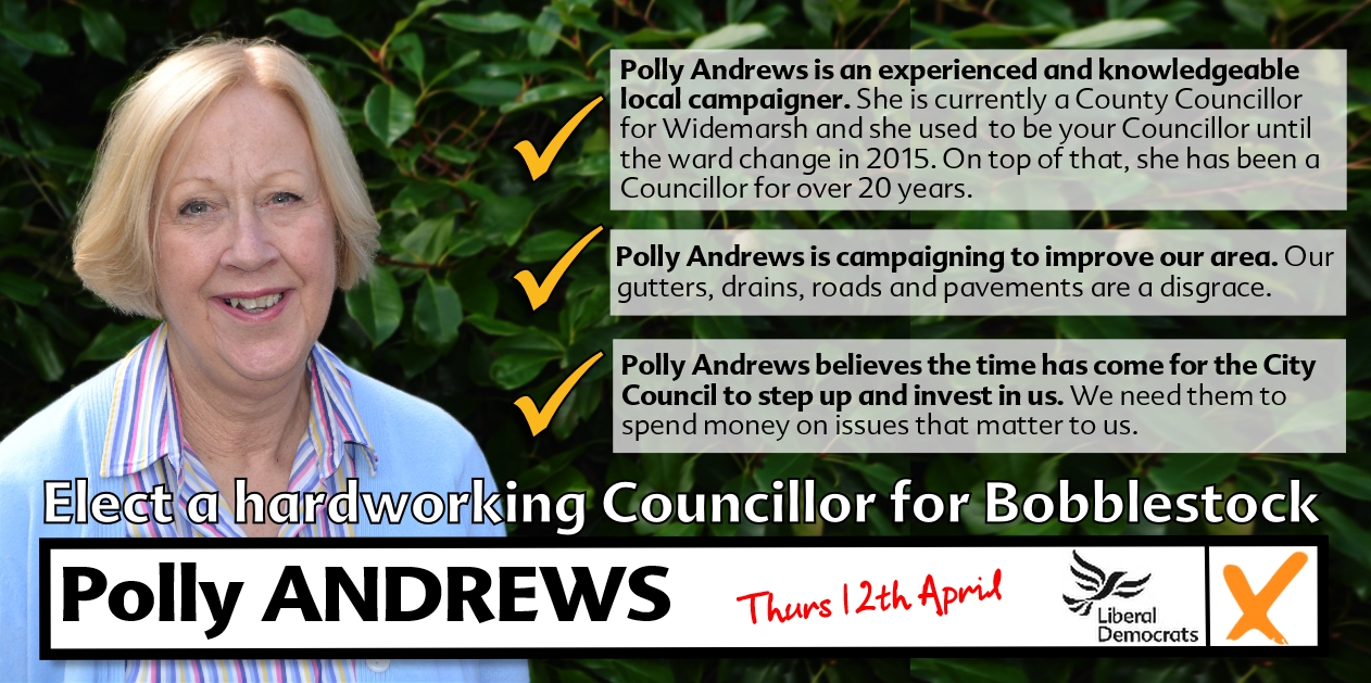 Bobblestock By-election - 12th April