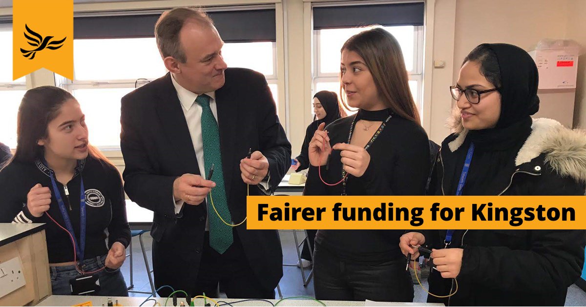 Ed Davey: Fairer funding for Kingston