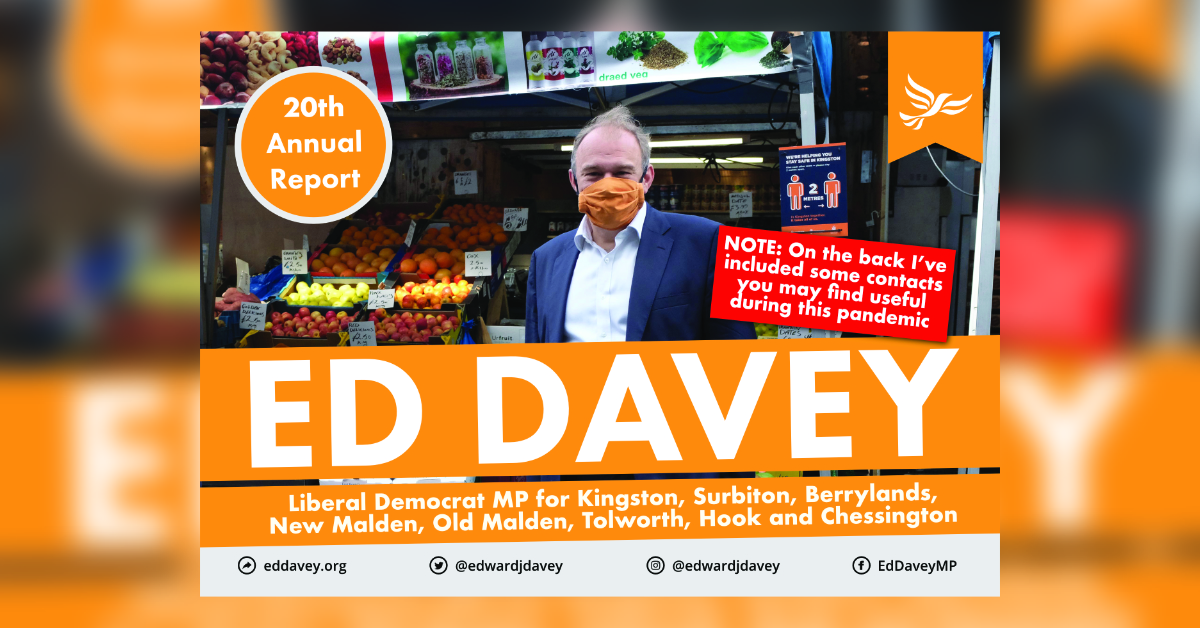 Read Ed Davey MP's latest Report Back