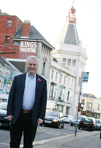 Parliamentary candidate Gerald Vernon-Jackson at the Kings Theatre