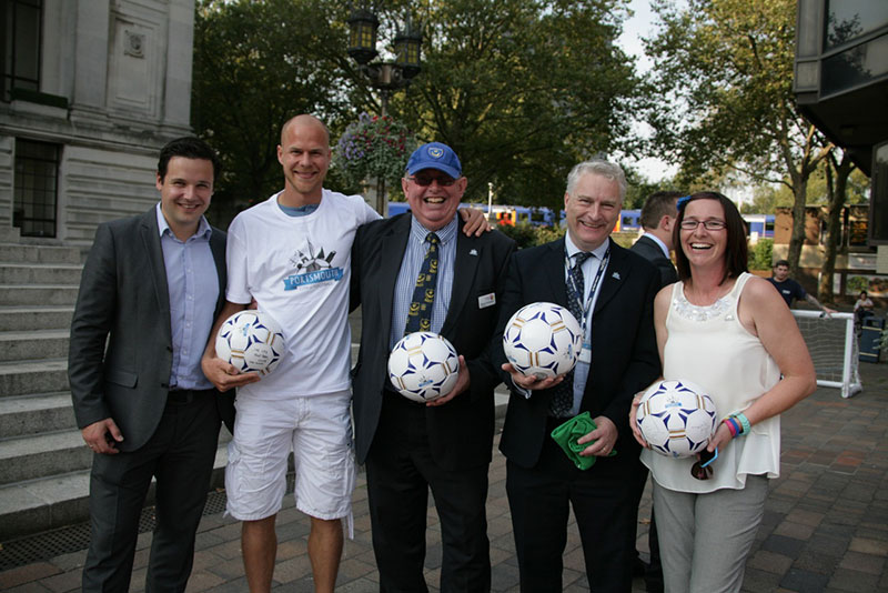 Councillor Gerald Vernon-Jackson supports the City of Football bid