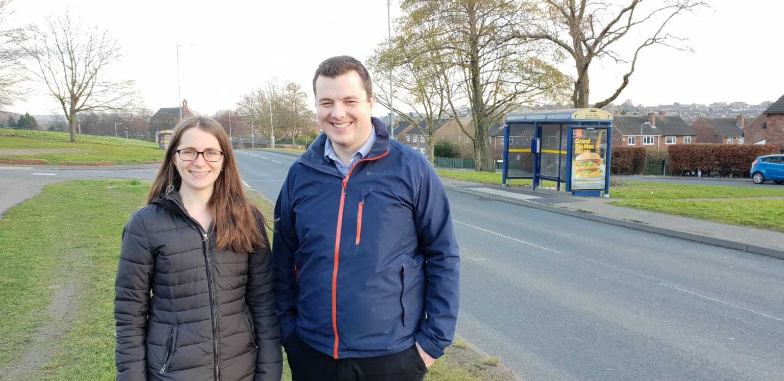 Charlotte and Adam campaign for safer roads in Rotherham charlotte_adam_road.jpeg