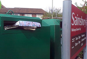 Overflowing Recycling Bins: Church Road church-rd-bins.png