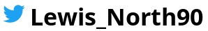 Twitter logo and handle - Lewis_North90