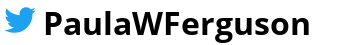 Twitter logo with account handle - PaulaWFerguson