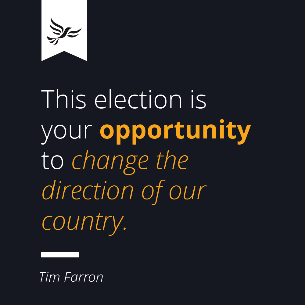 This election is your opportunity to change the direction of our country