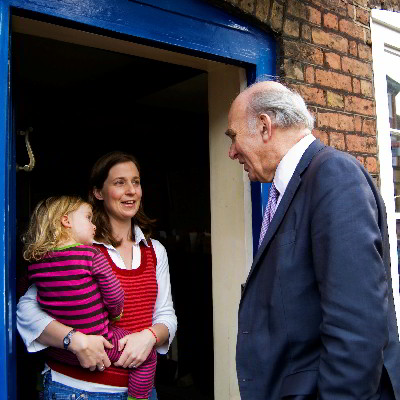 Vince knocking on doors in Twickenham