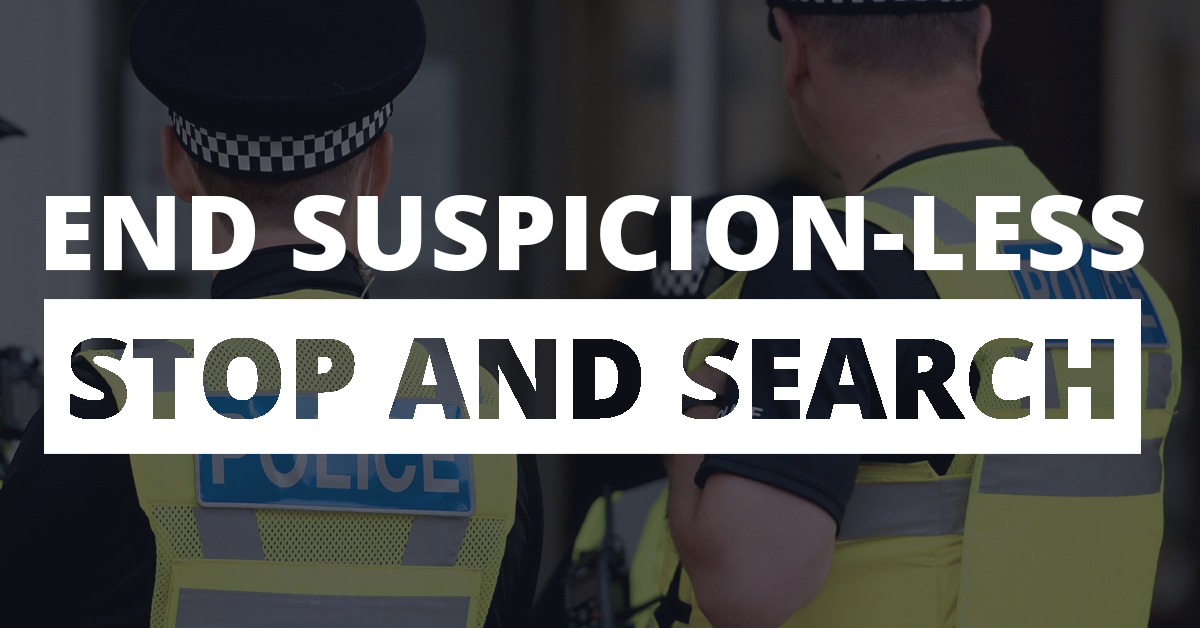 End Suspicion-less Stop and Search