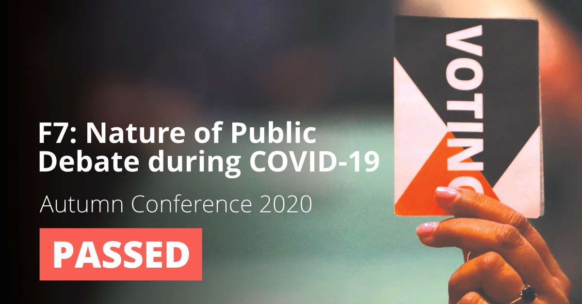 F7: Nature of Public Debate during COVID-19