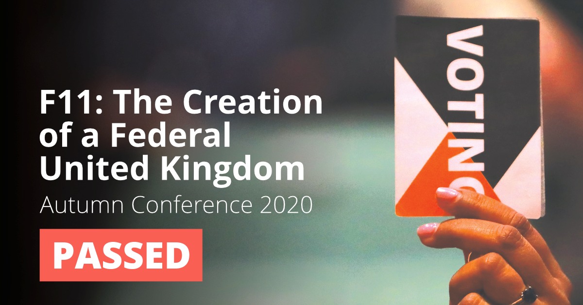 F11: The Creation of a Federal United Kingdom