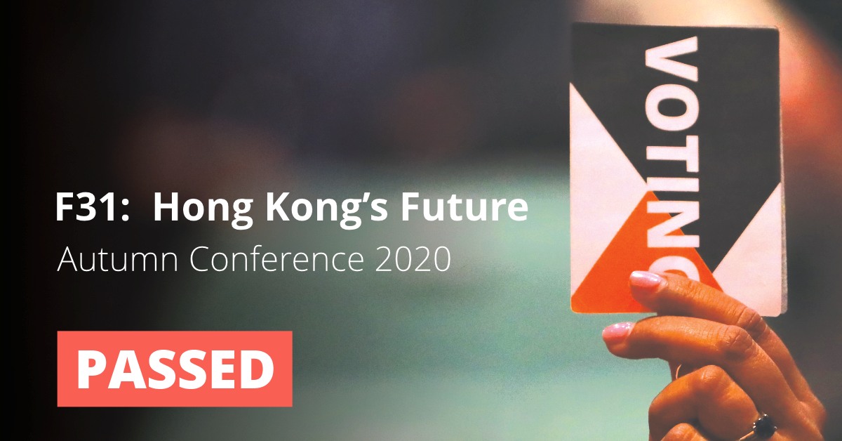 F31: Hong Kong’s Future