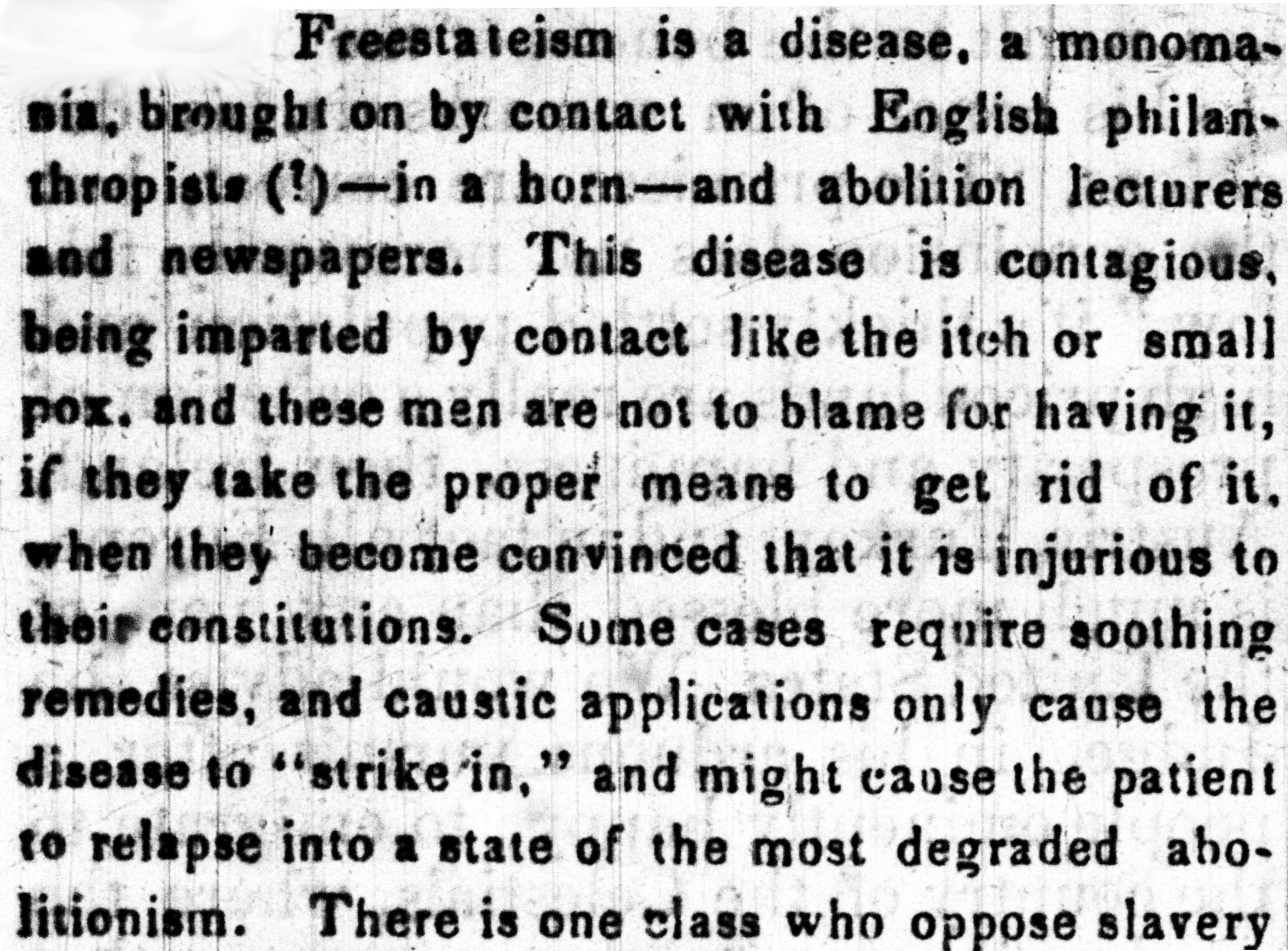 Pro-slavery screed