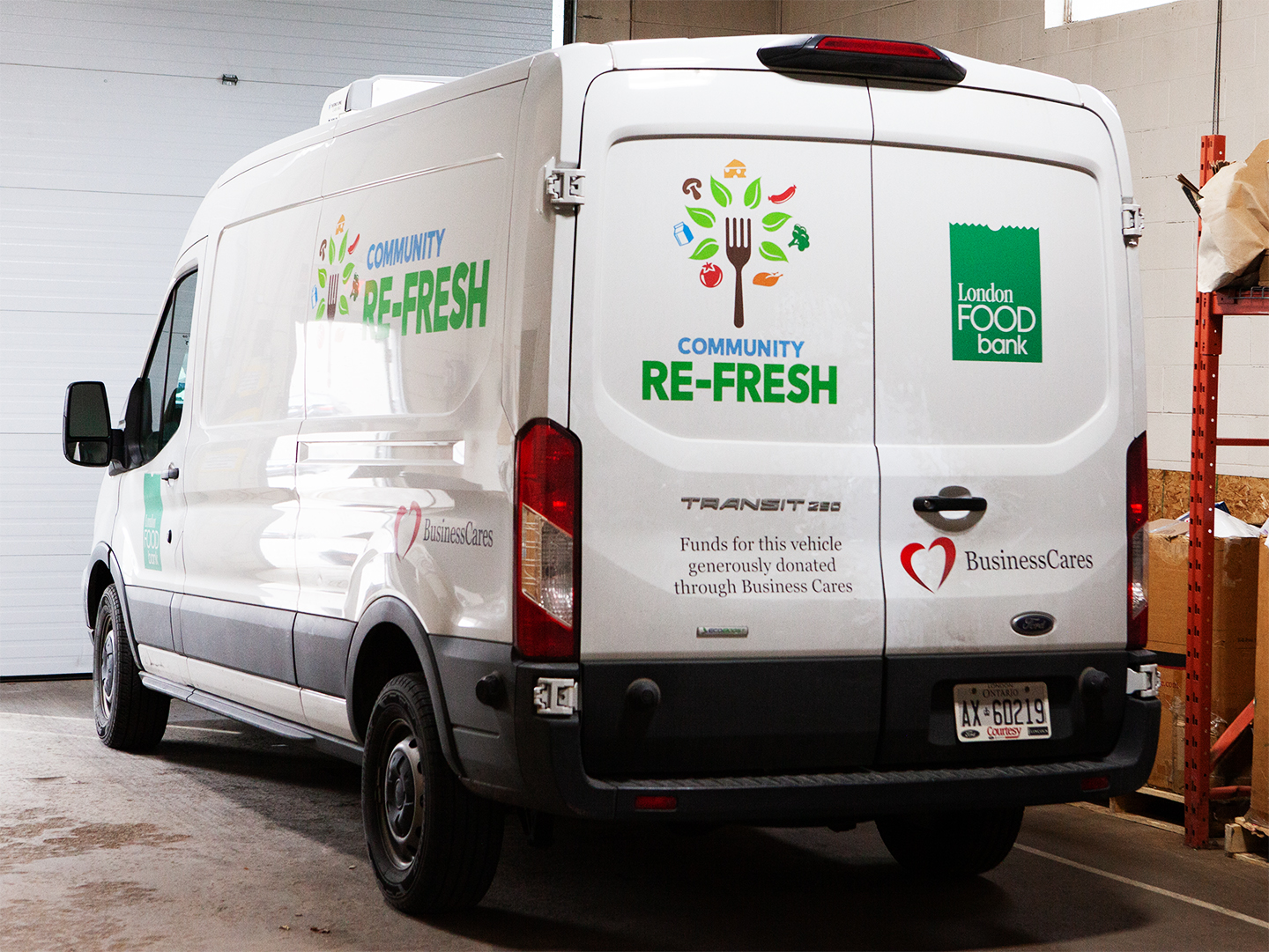 London food bank truck
