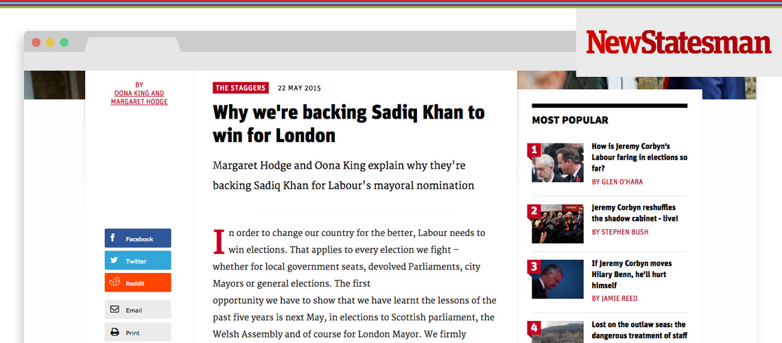 Why We're Backing Sadiq