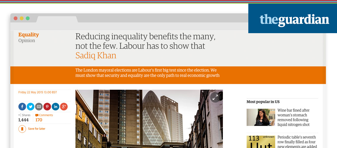 Reducing Inequality Benefits the Many, not the Few