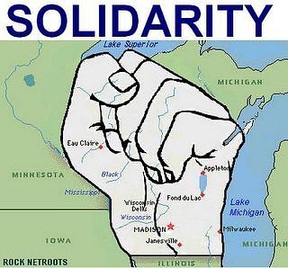 rocknetroots Wisconsin Solidarity - Graphic by NoelsLight/ Rock Netroots