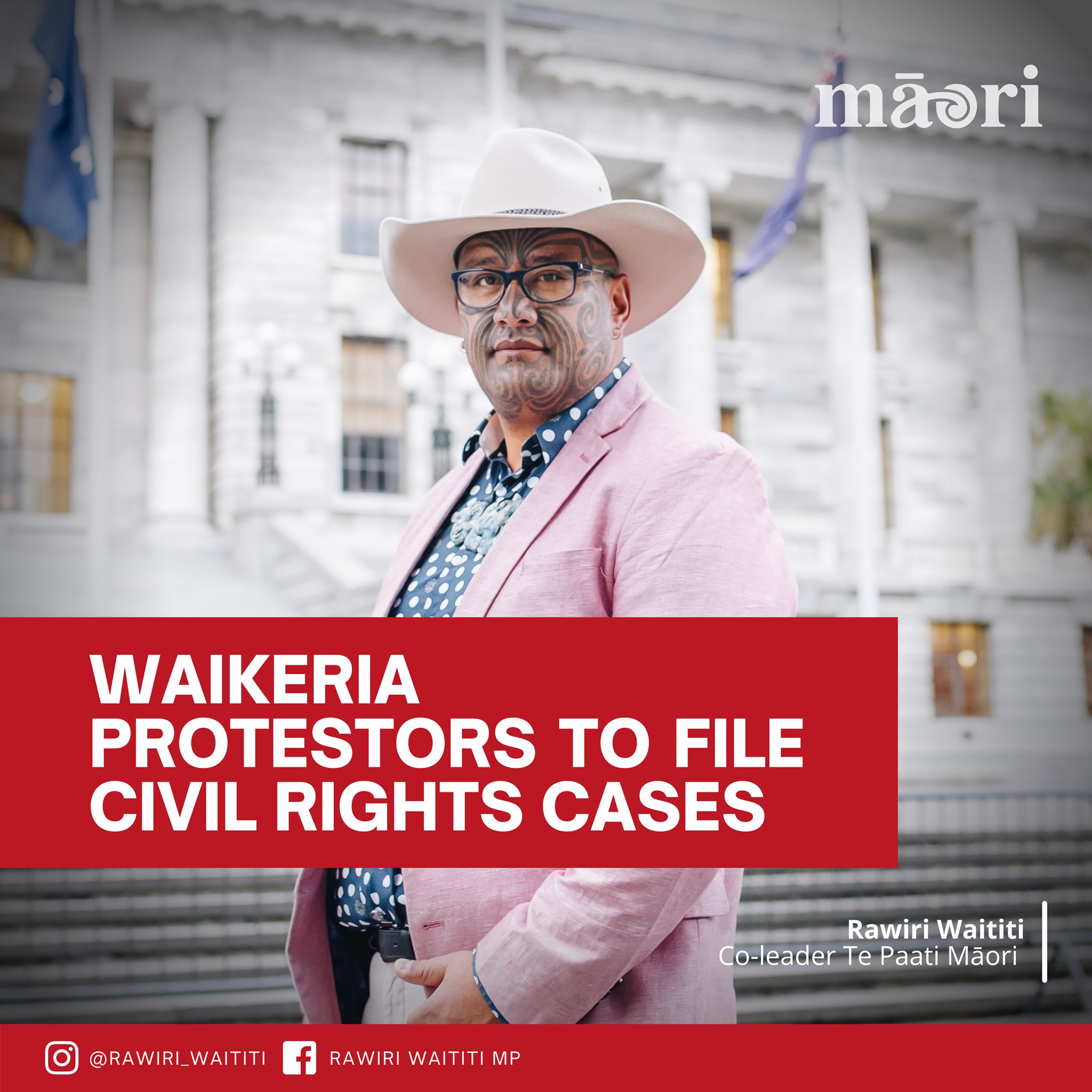 Māori Party: Waikeria Protestors To File Civil Rights Cases