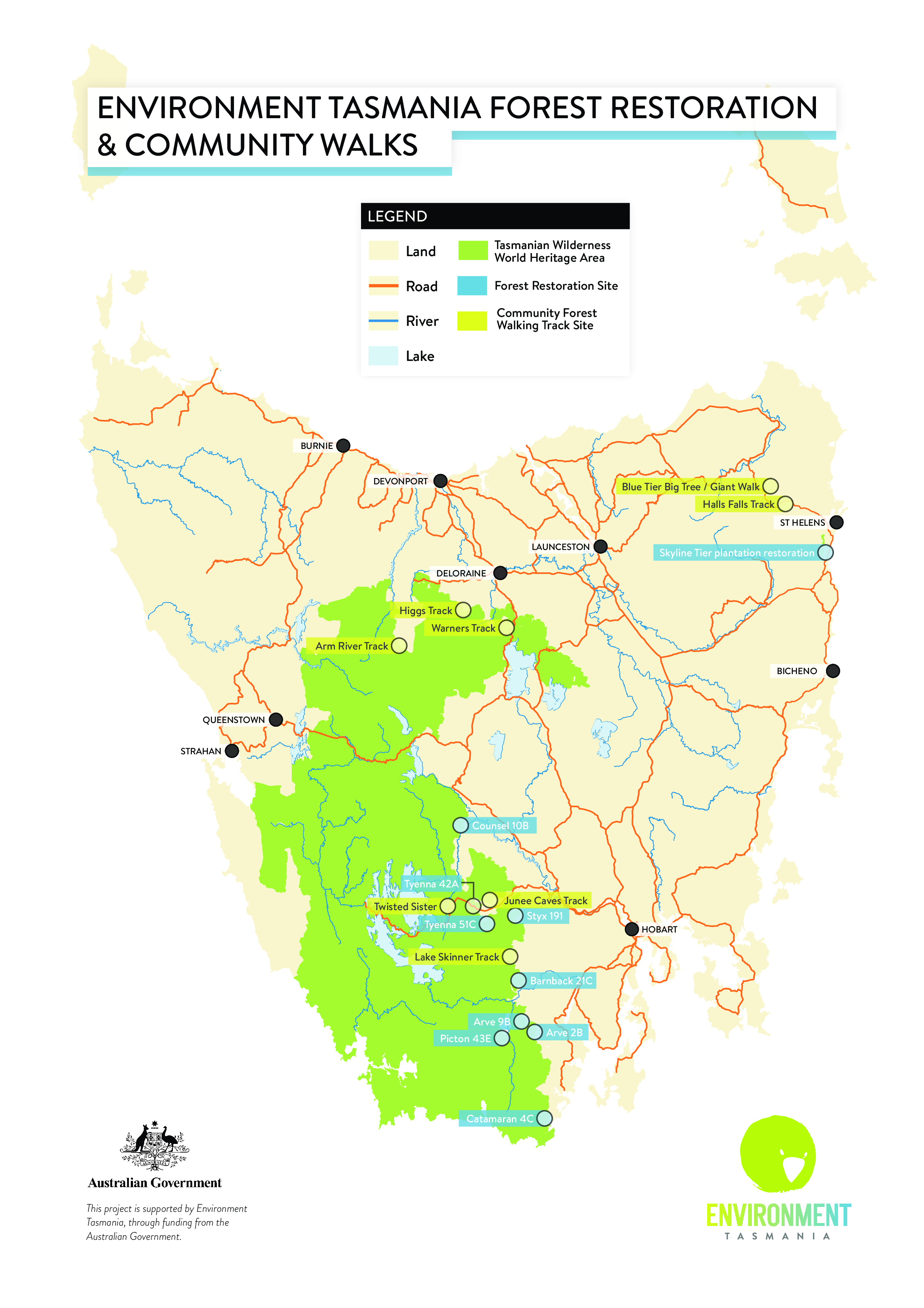 Wild Walks Living Landscapes Environment Tasmania