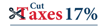 Cut taxes 17% Cut taxes 17%