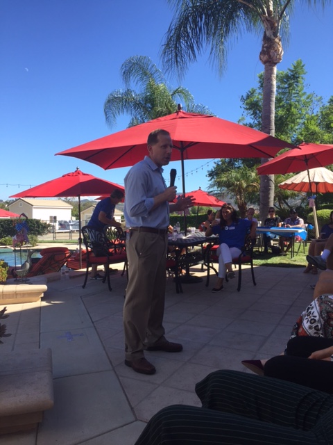 Speaking to Valley Center Voters in September