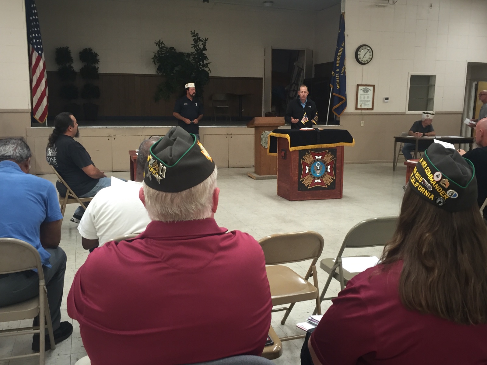 Speaking to Lemon Grove VFW Post 2082 in Oct 2018