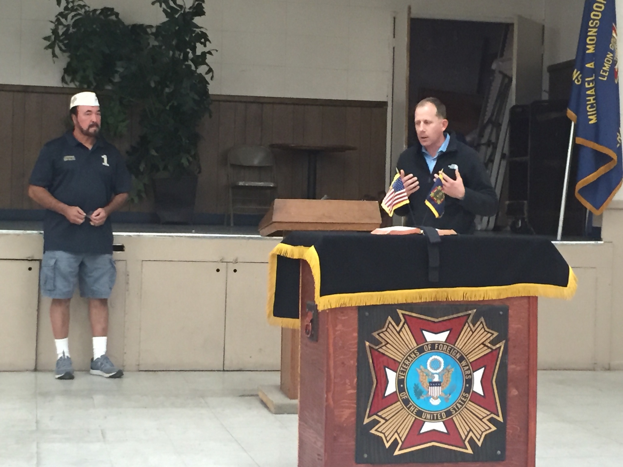 Speaking to Lemon Grove VFW Post 2082 in Oct 2018