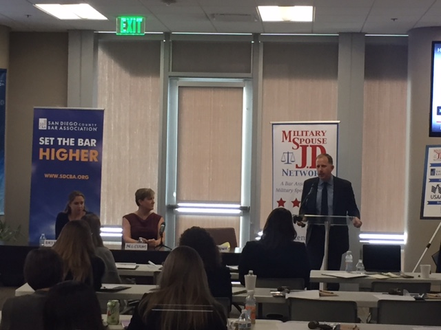 Speaking to Military Spouses JD Network in Oct 18