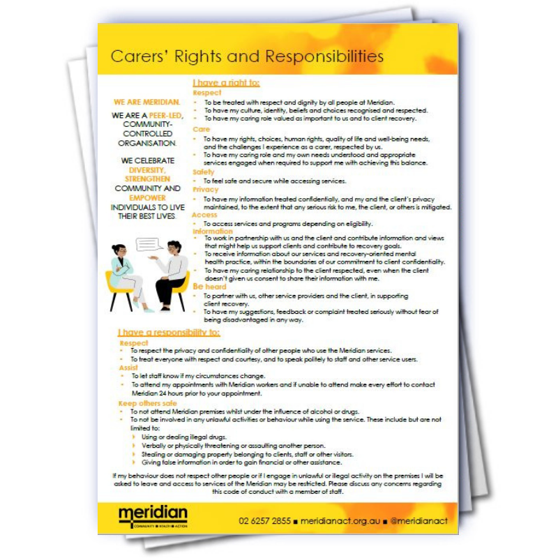 Meridian - Carers Rights and Responsibilities - Meridian