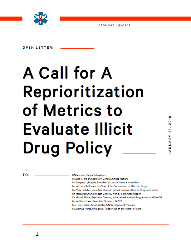 endorse the open letter international centre for science in drug letter call sign