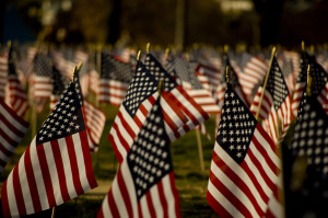 American flags