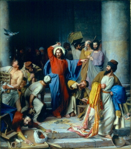 Jesus Casting Out the Moneychangers