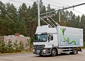 Siemens testet System zur Elektrifizierung von Lkws / Siemens tests electric-powered system for heavy good vehicles