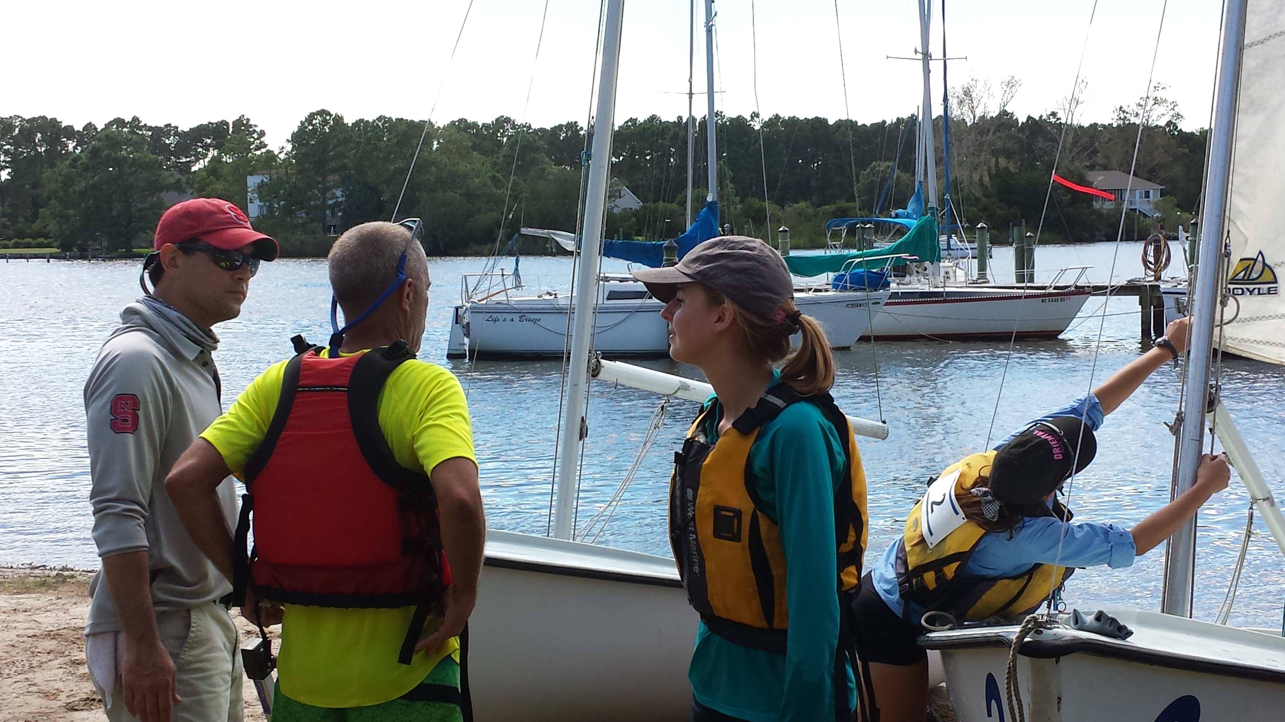 NC State Sailors Visit Oriental for Green's Creek Challenge Regatta to