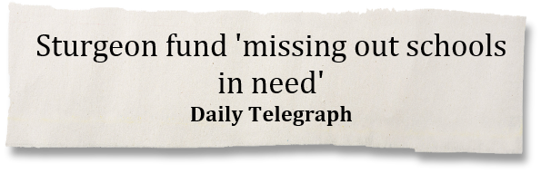 Sturgeon fund 'missing out schools in need' - Daily Telegraph