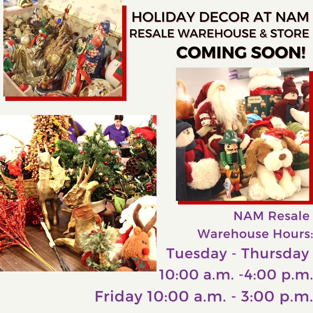 NAM Resale Opens Santa's Wonderland of Holiday Home Decor
