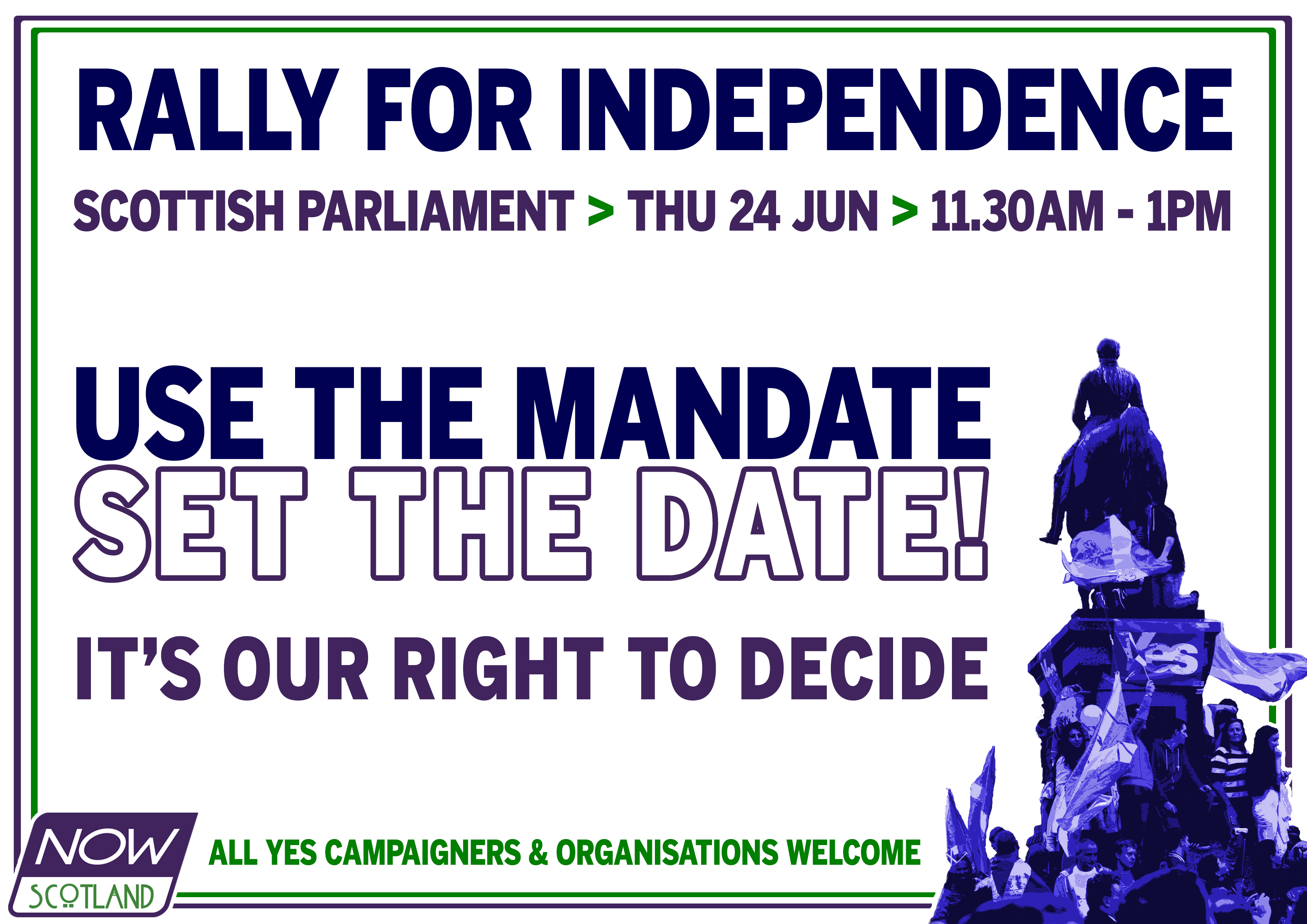 Now Scotland rally at Holyrood