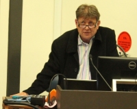 President Stephen Blanks speaking at Sydney Uni meeting President Stephen Blanks speaking at Sydney Uni meeting