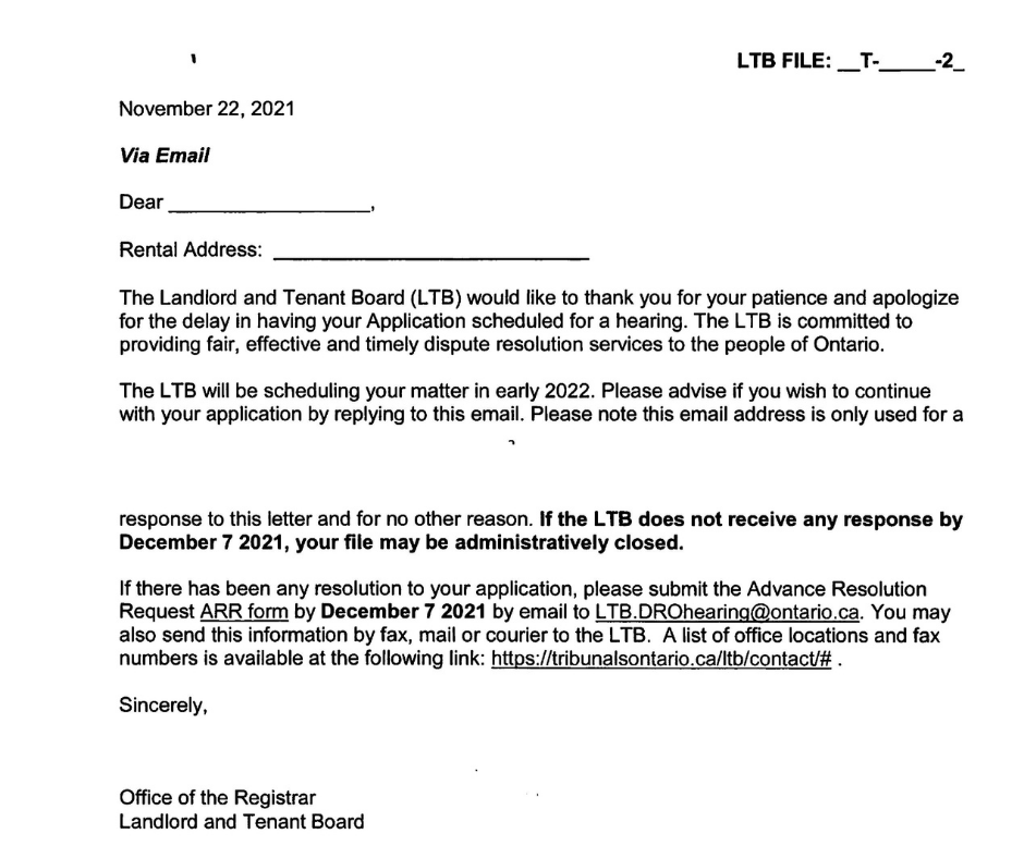 Landlord Tenant Board doubles down on discriminatory treatment toward