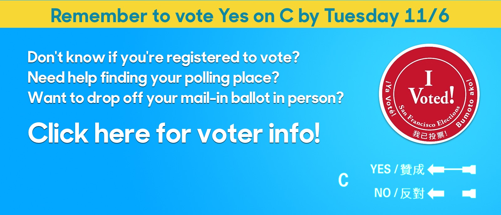 Yes On Prop C San Francisco 18 Our City Our Home