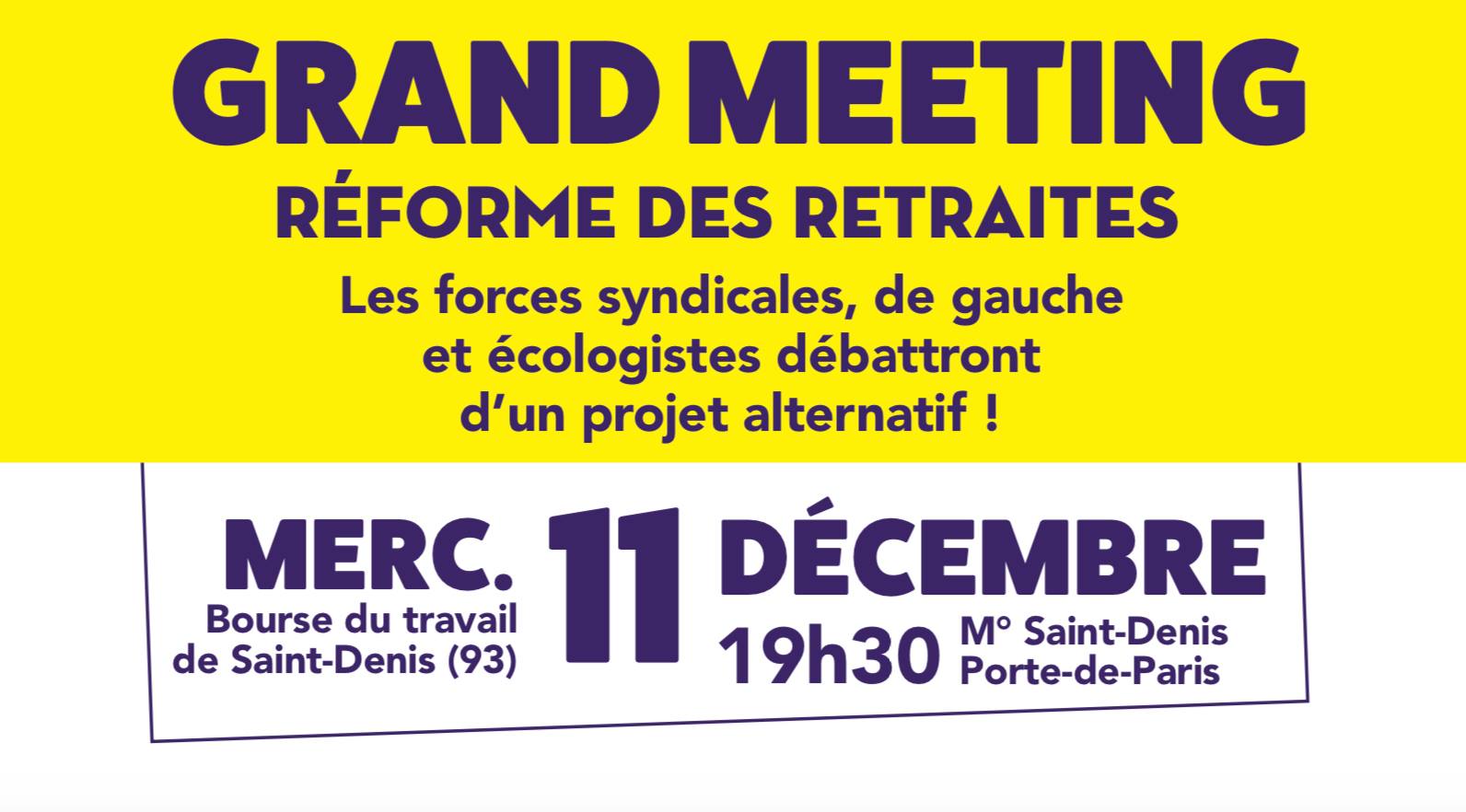 Combien De Personne Portent Mon Prénom En France GRAND MEETING: Réforme des retraites - Site Internet du P.C.F.